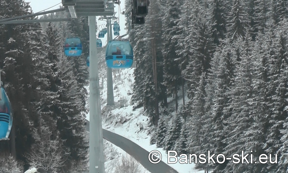 Gondola lift in Bansko